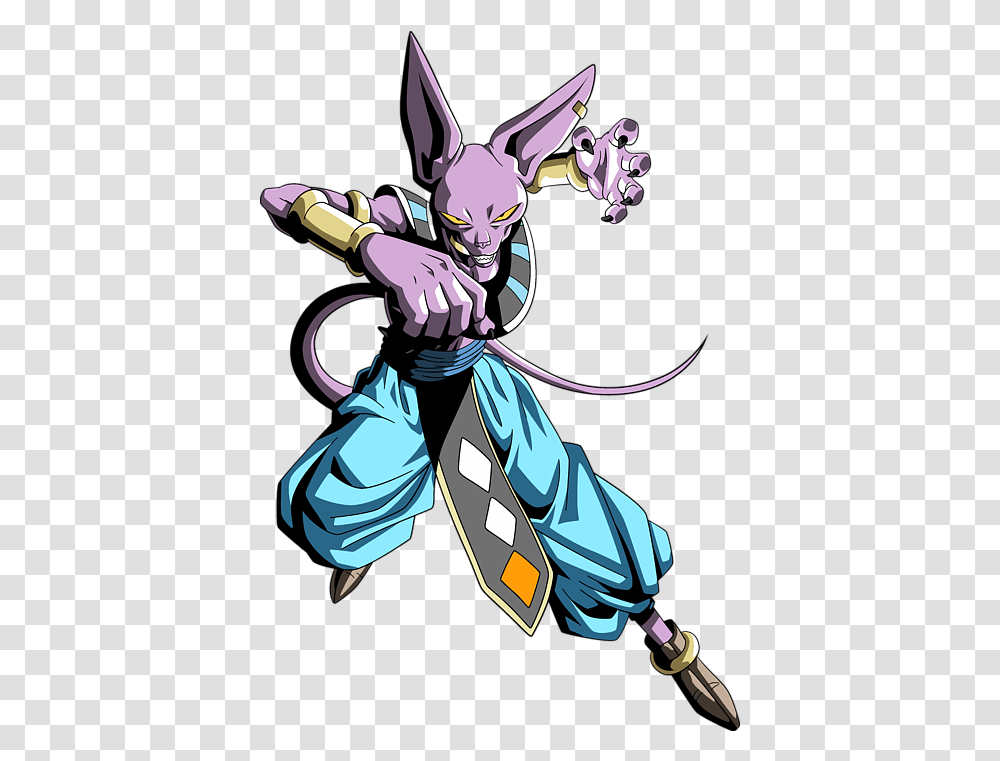 Beerus Bath Towel For Sale Beerus From Dragon Ball Z, Person, Hand, Duel, Ninja Transparent Png