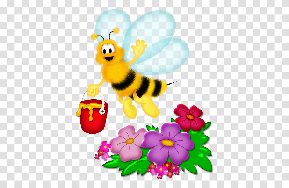 Bees Background Cartoon, Honey Bee, Insect, Invertebrate, Animal Transparent Png
