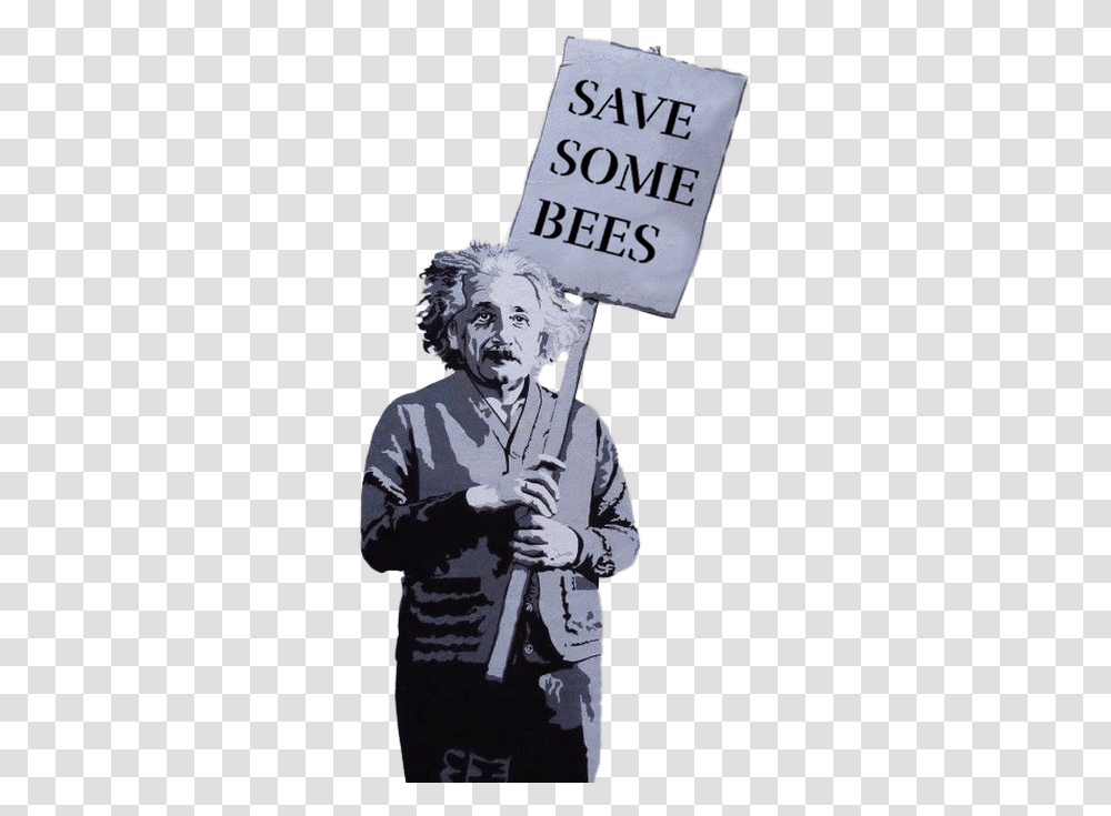 Bees Beeyond Einstein Love Is The Answer Art, Person, Musician, Musical Instrument, Text Transparent Png