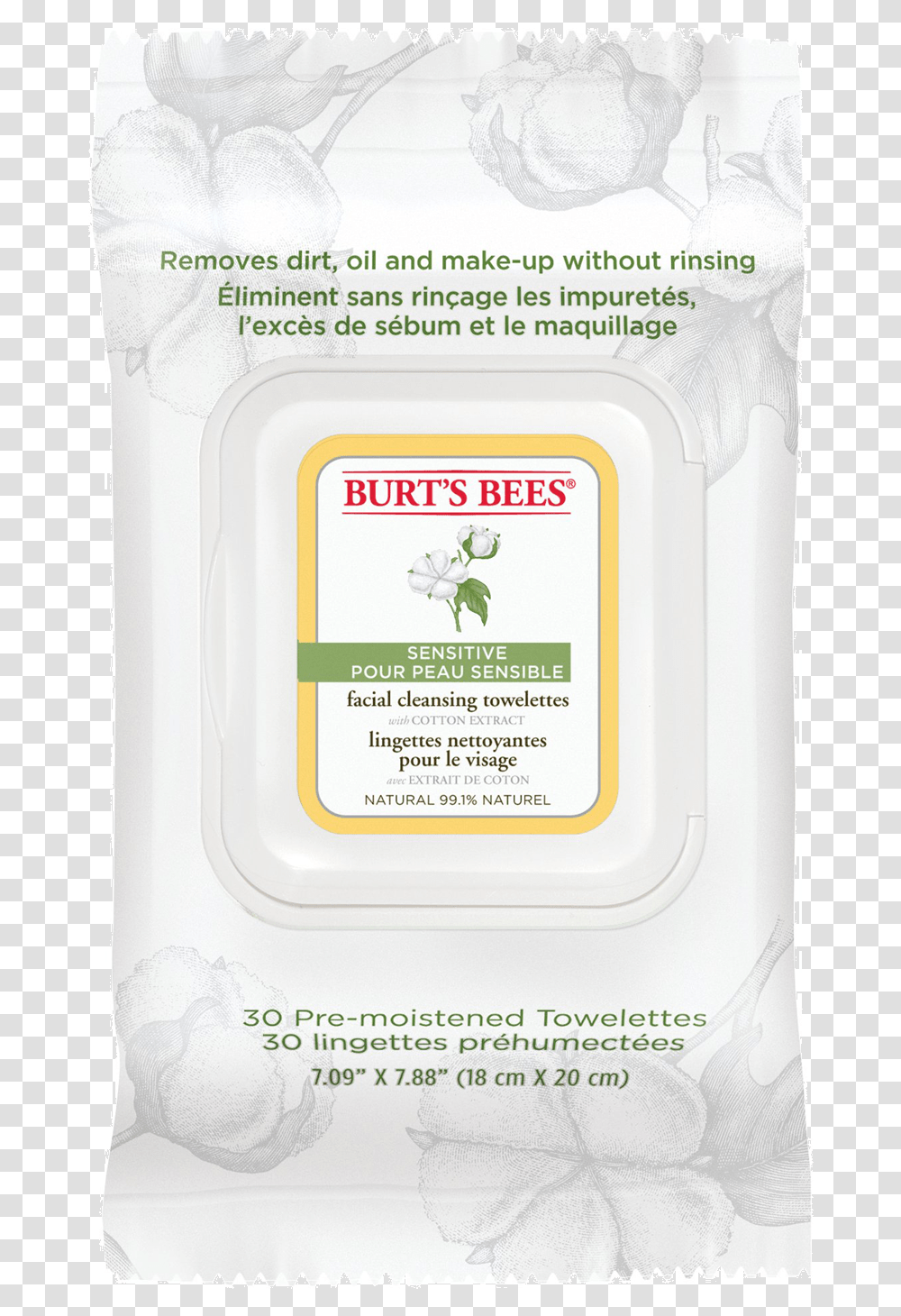 Bees Sensitive Facial Cleansing Wipes 30 Pack Lovely, Food, Plant, Text, Bottle Transparent Png