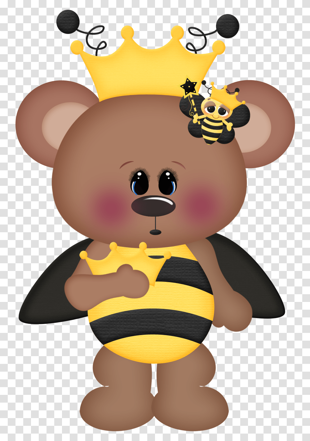 Bees Teddy Bear Clipart, Animal, Toy, Mammal, Food Transparent Png