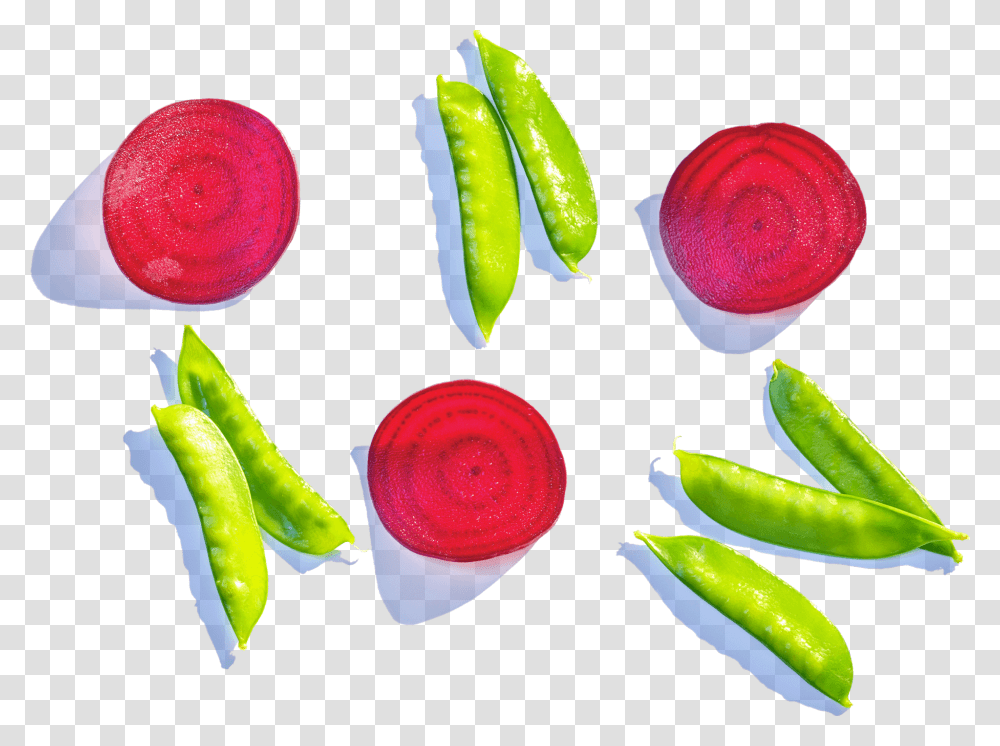 Beet Slices And Edamame Bird's Eye Chili, Plant, Pea, Vegetable, Food Transparent Png