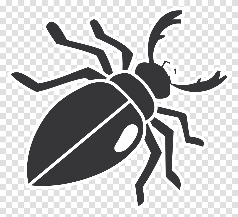 Beetle Insect Wings Legs Mandibles Bug Beetle Clipart, Invertebrate, Animal, Stencil, Spider Transparent Png