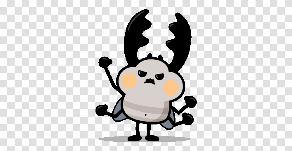 Beetle Is Angry Sticker Ticked Off Because Baby Animals Dot, Giant Panda, Wildlife, Mammal, Snowman Transparent Png