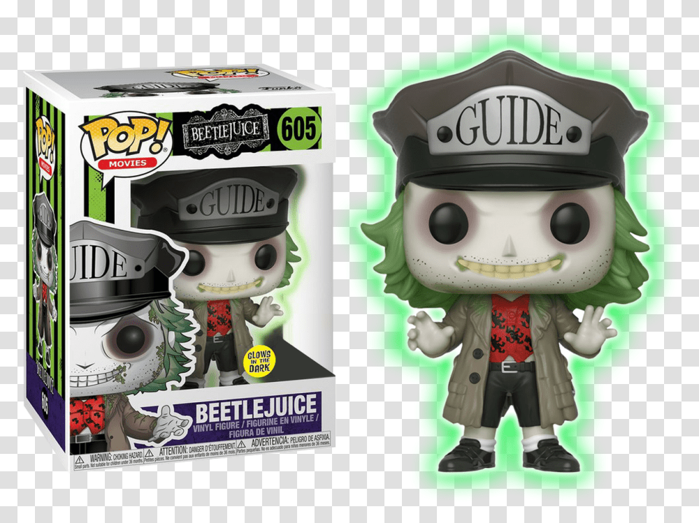Beetlejuice With Guide Hat Glow In The Dark Us Exclusive Beetlejuice Glow In The Dark Pop, Robot, Nutcracker, Mascot, Person Transparent Png