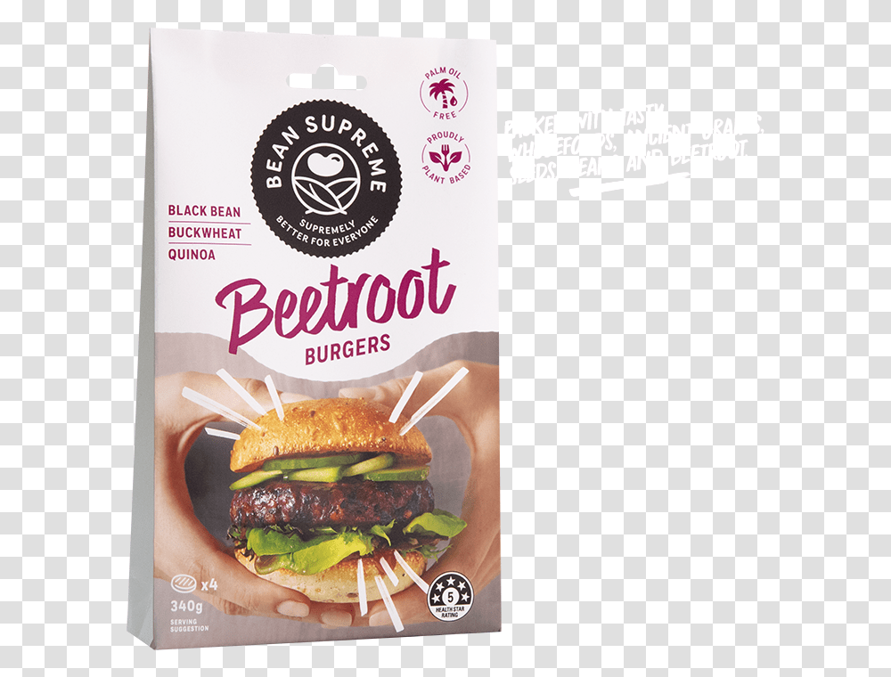 Beetroot Black Bean Burgers, Food, Advertisement, Poster, Flyer Transparent Png