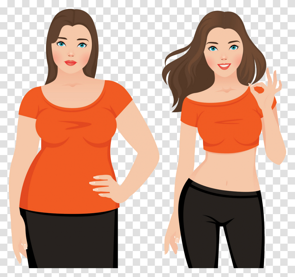 Before After Weight Loss Art, Sleeve, Person, Female Transparent Png