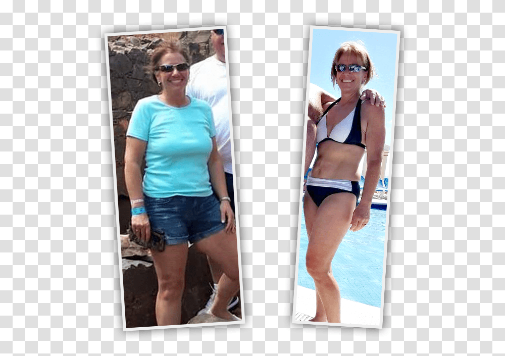 Before And After Images Vacation, Shorts, Person, Female Transparent Png
