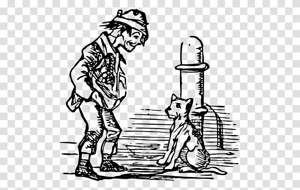 Beggar And Dog Clip Art Free Vector, Person, Human, Water, Drawing Transparent Png
