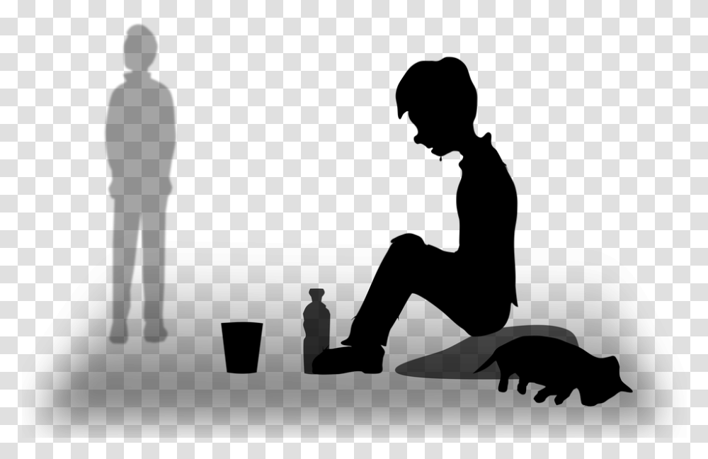 Begging Homeless Poor Poverty Beggar Loneliness Islam Religion History, Gray, World Of Warcraft Transparent Png