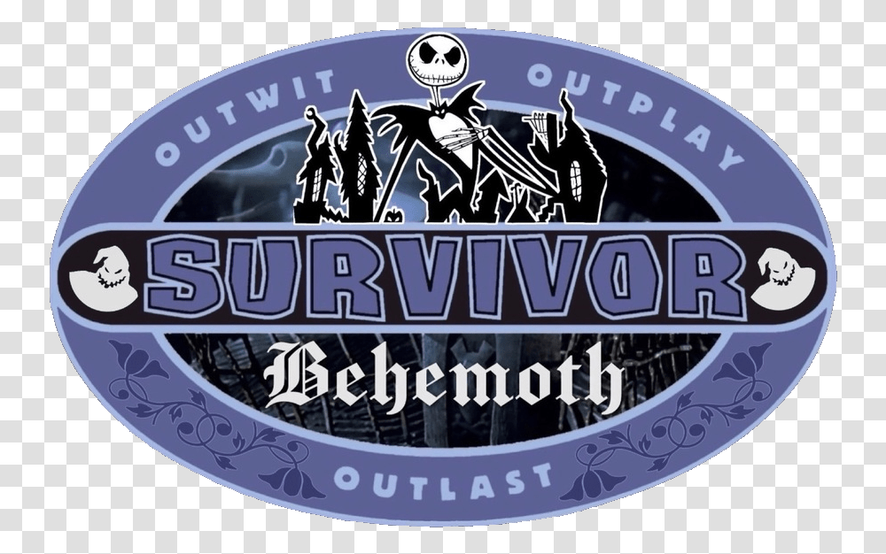 Behemoth Survivor Logo Template, Text, Symbol, Label, Crowd Transparent Png