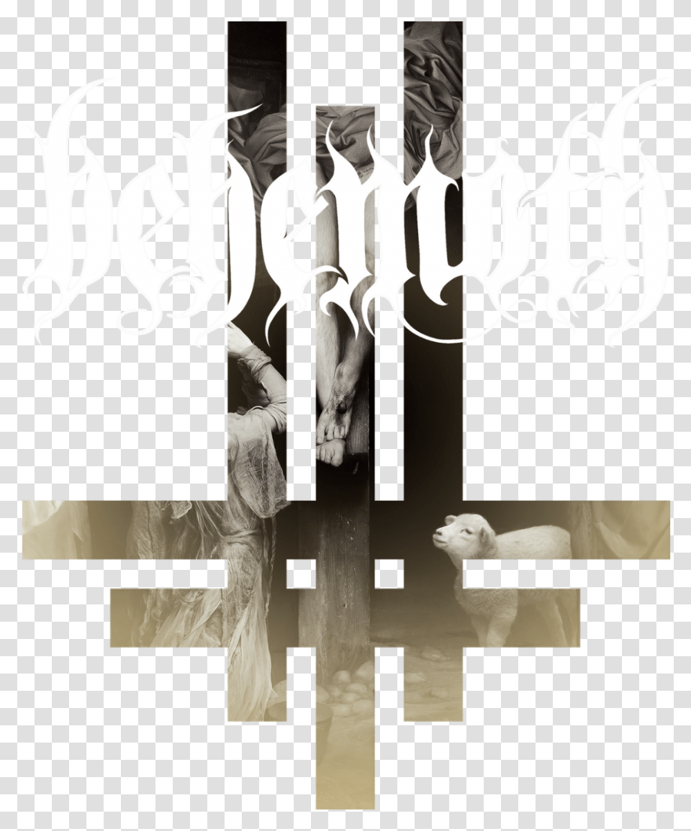 Behemoth Upside Down Cross, Alphabet, Advertisement, Poster Transparent Png