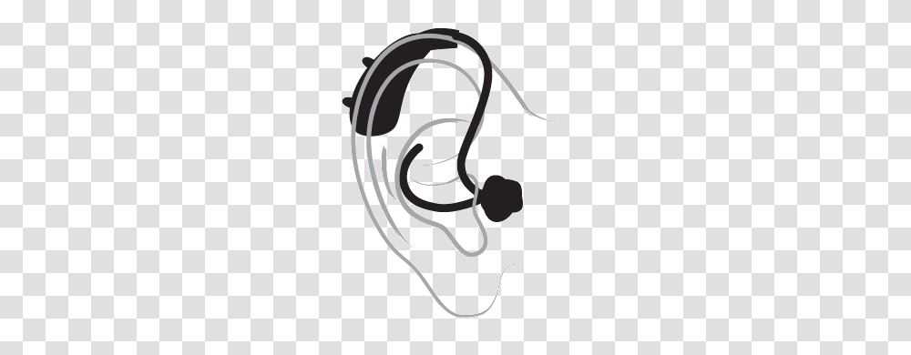 Behind The Ear Hearing Aids Bow River Hearing, Electronics, Headphones, Headset, Stencil Transparent Png