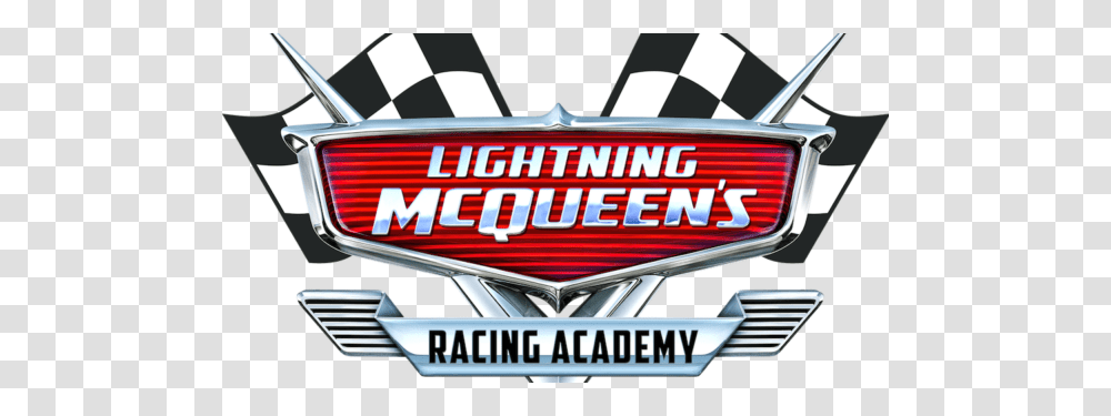 Behind The Scenes Of Lightning Mcqueens Racing Academy On Disney, Logo, Trademark, Arrow Transparent Png