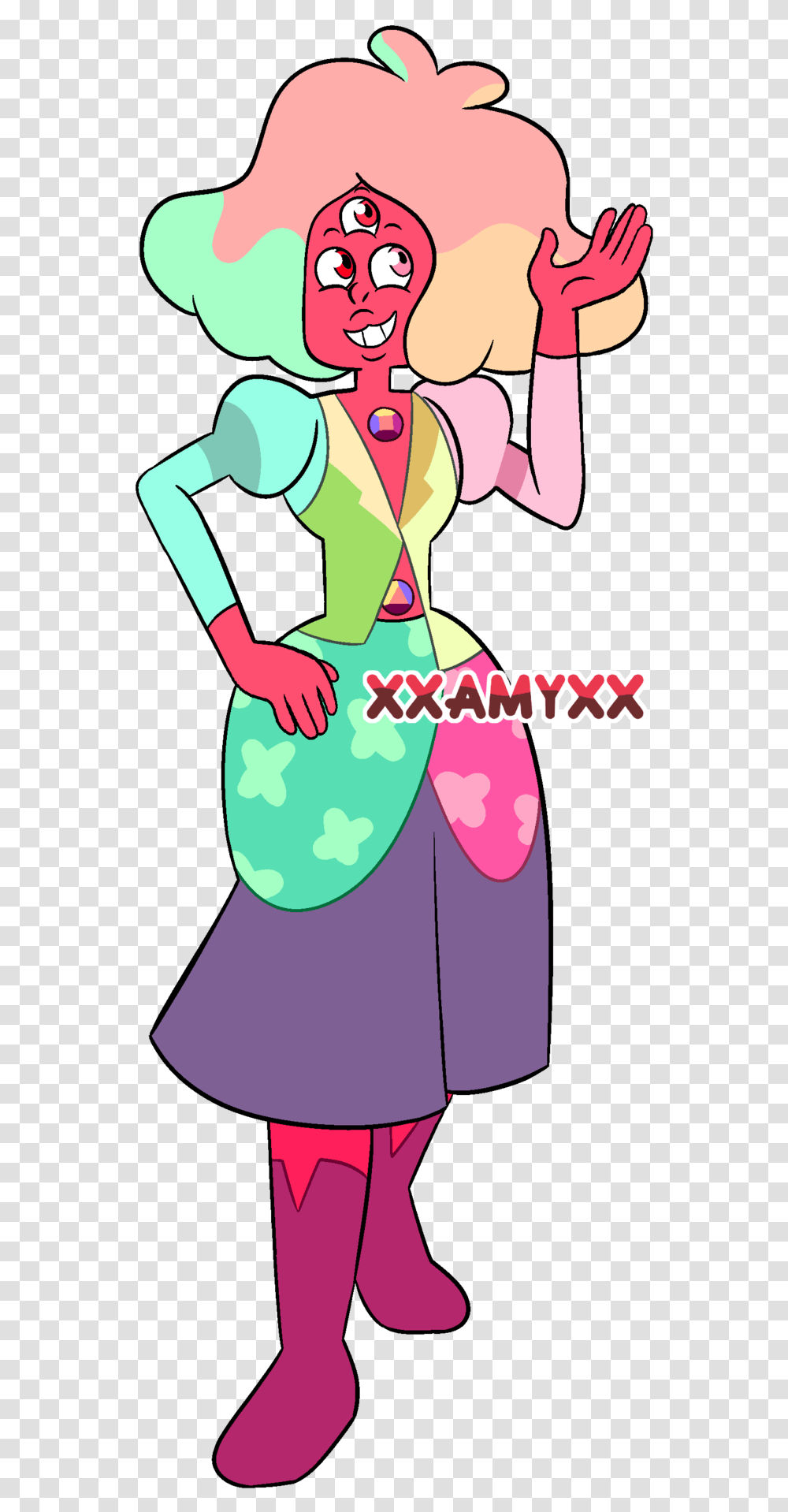 Behold The New Rainbow Explosion Garnet Cartoon, Person, Female Transparent Png