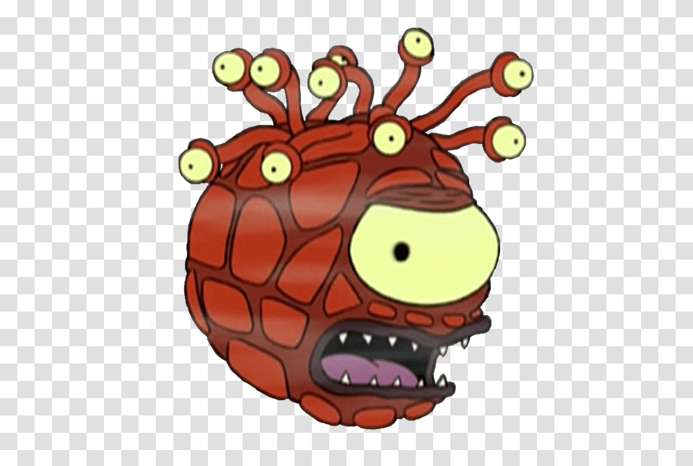 Beholder Monster Cartoon, Seafood, Animal, Sea Life, Crab Transparent Png