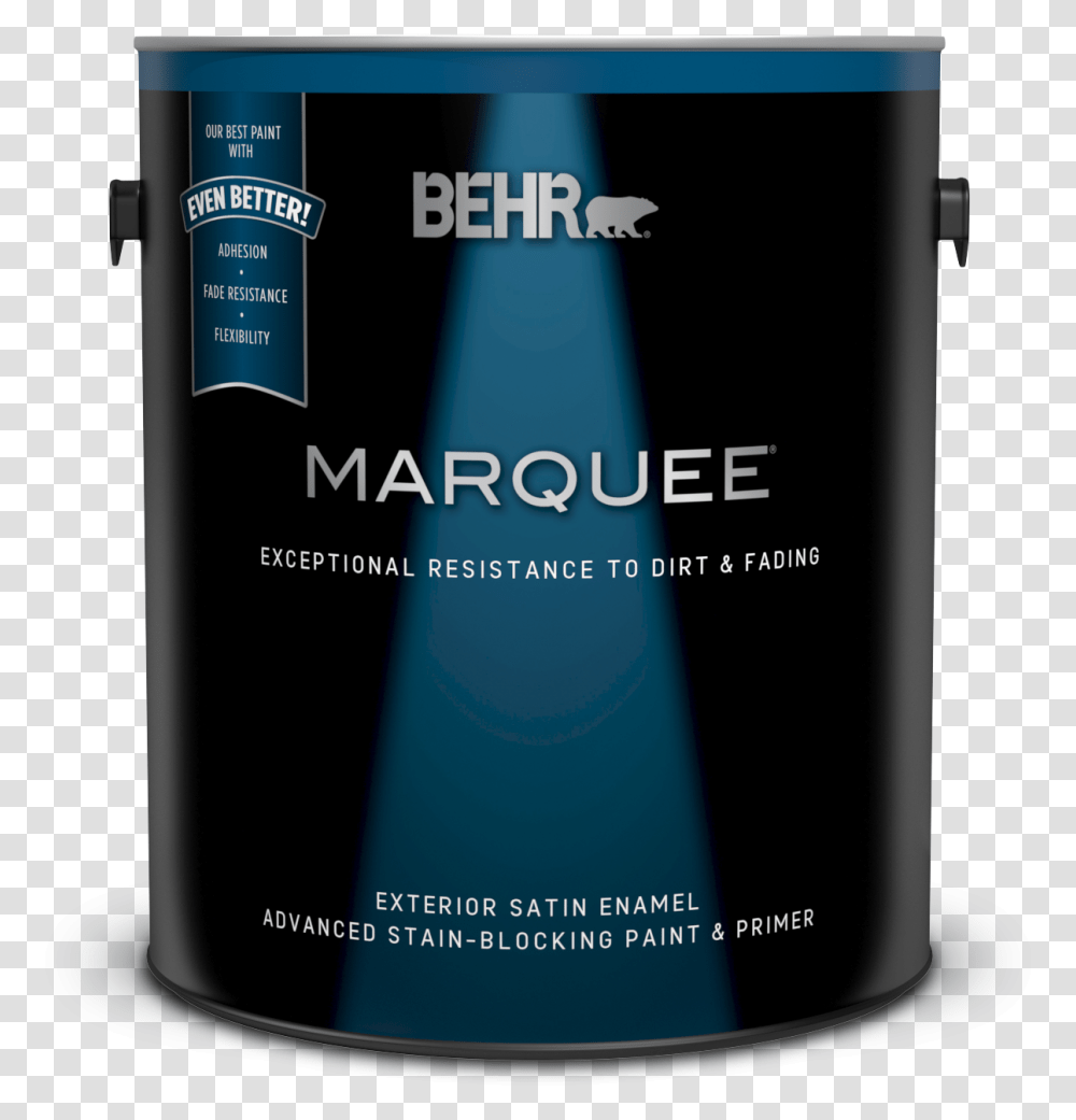 Behr Marquee Exterior Satin Latex Paint, Can, Spray Can, Aluminium, Paint Container Transparent Png