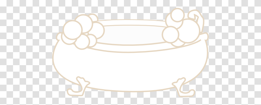 Beige Bathtub With Bubbles Clip Art, Oval, Hoop, Cuff, Hip Transparent Png