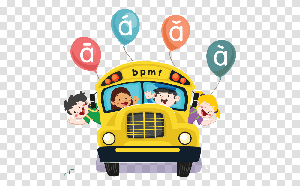 Beijing Language School Bring Out The Fullest Potential Back To School Kartun, Balloon, Transportation, Vehicle, School Bus Transparent Png