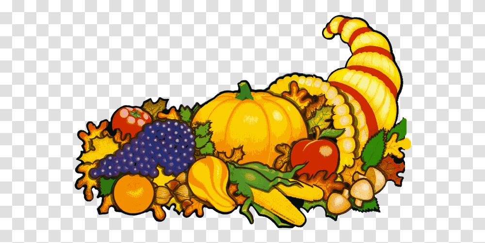 Beistle Thanksgiving Cornucopia Gif, Plant, Pumpkin, Vegetable, Food Transparent Png