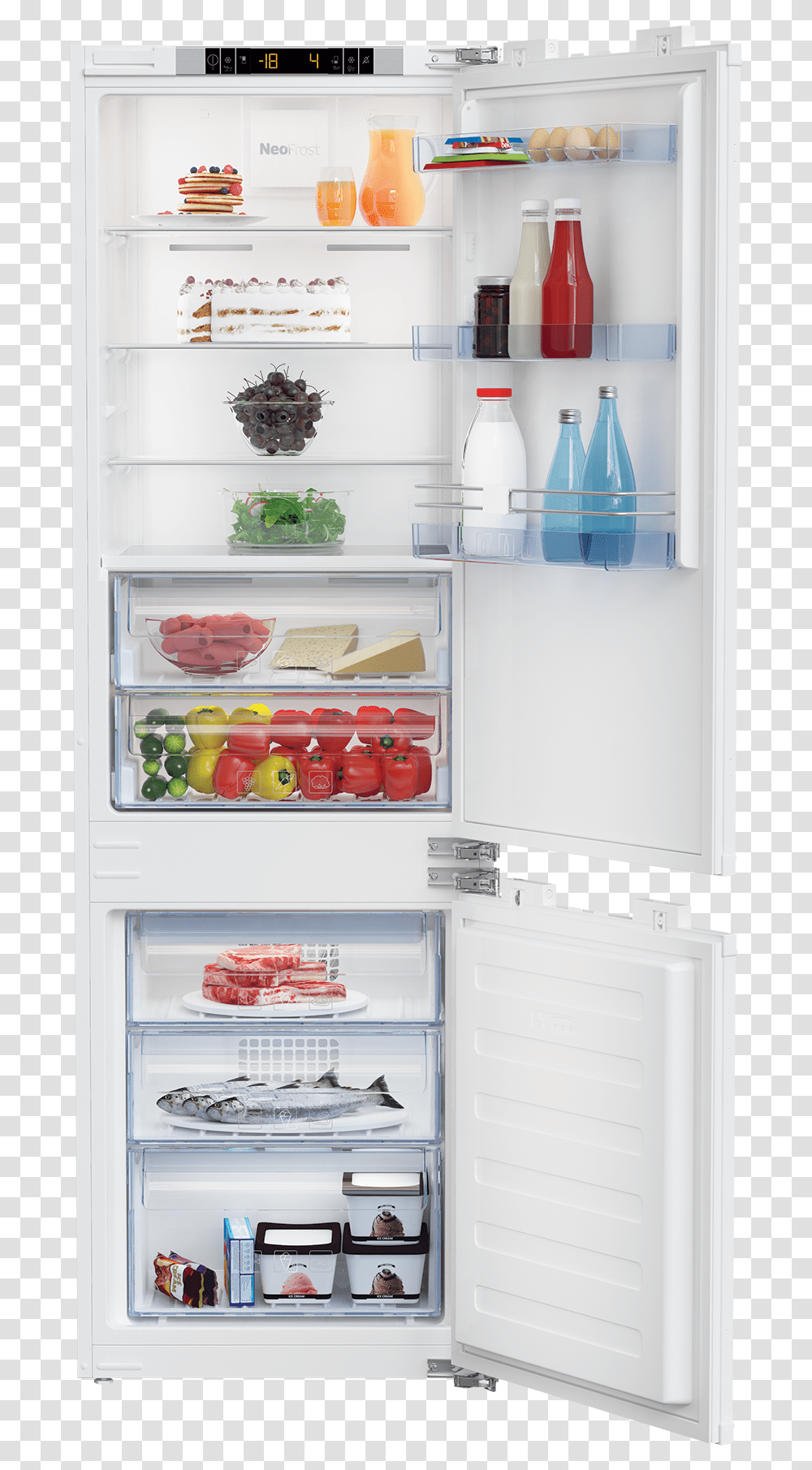 Beko, Refrigerator, Appliance, Shelf, Soda Transparent Png