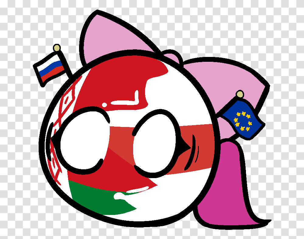 Belarusball Polandball Wiki Fandom Countryball Canada And Ukraine, Graphics, Art, Food, Stencil Transparent Png