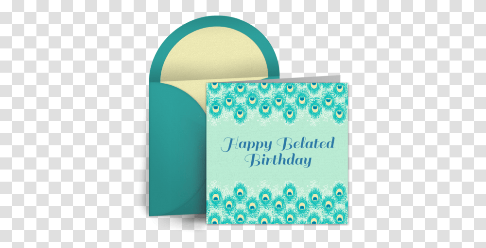 Belated Elegant Border Free Birthday Ecard Elegant Belated Happy Birthday, Envelope, Mail, Greeting Card, Text Transparent Png