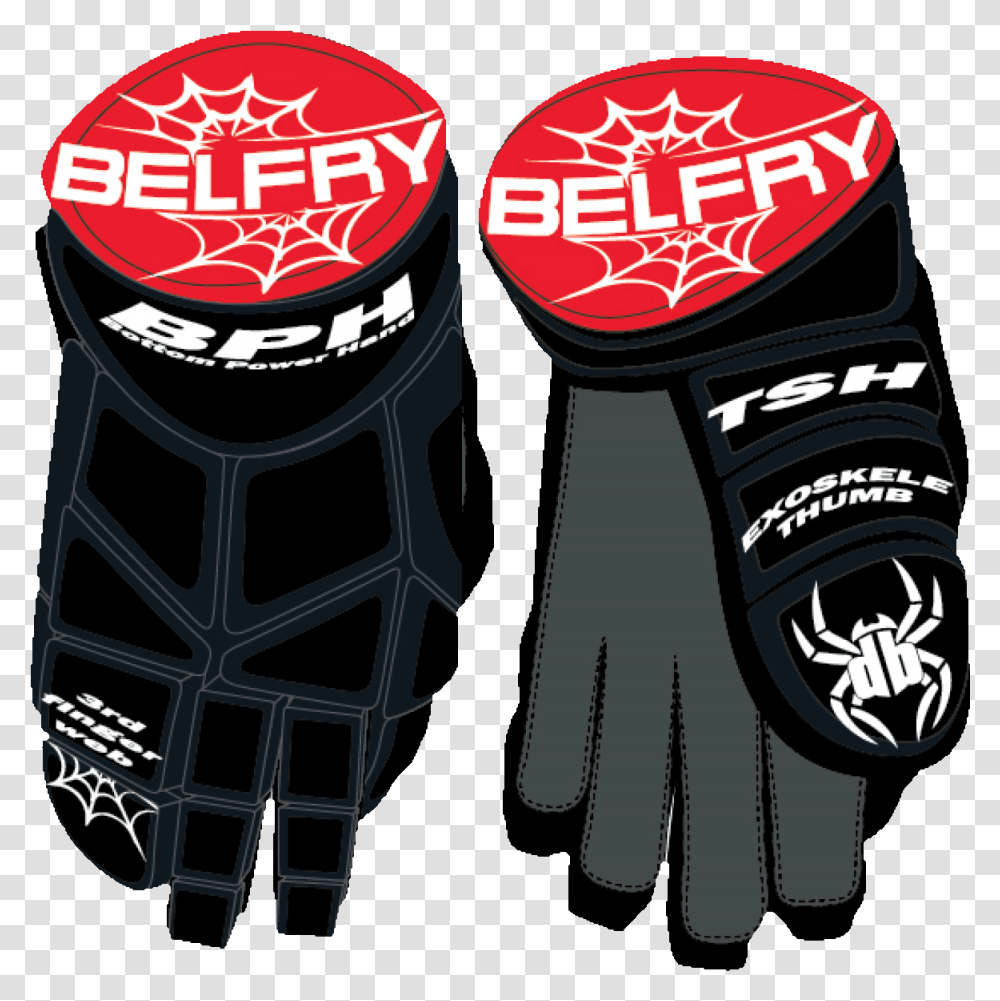 Belfry Black Gloves Lacrosse Glove, Apparel, Beverage, Drink Transparent Png