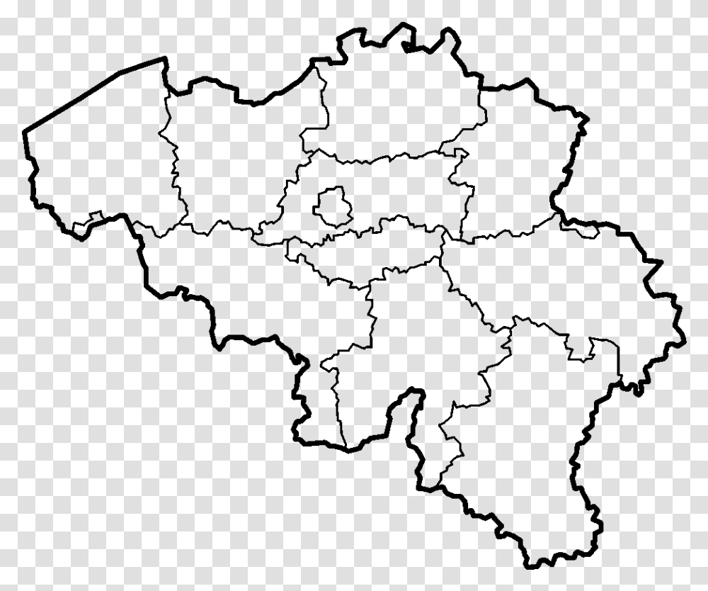 Belgium Provinces Blank Plain Map Of Belgium, Gray, World Of Warcraft Transparent Png