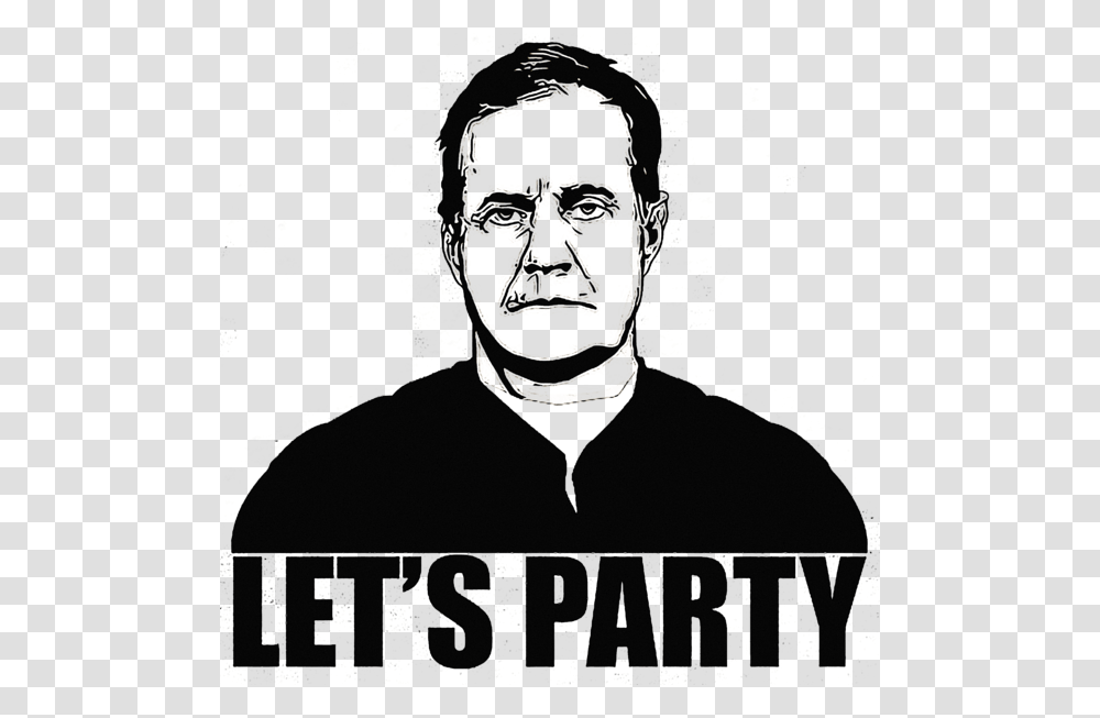 Belichick Lets Party, Advertisement, Poster, Person Transparent Png