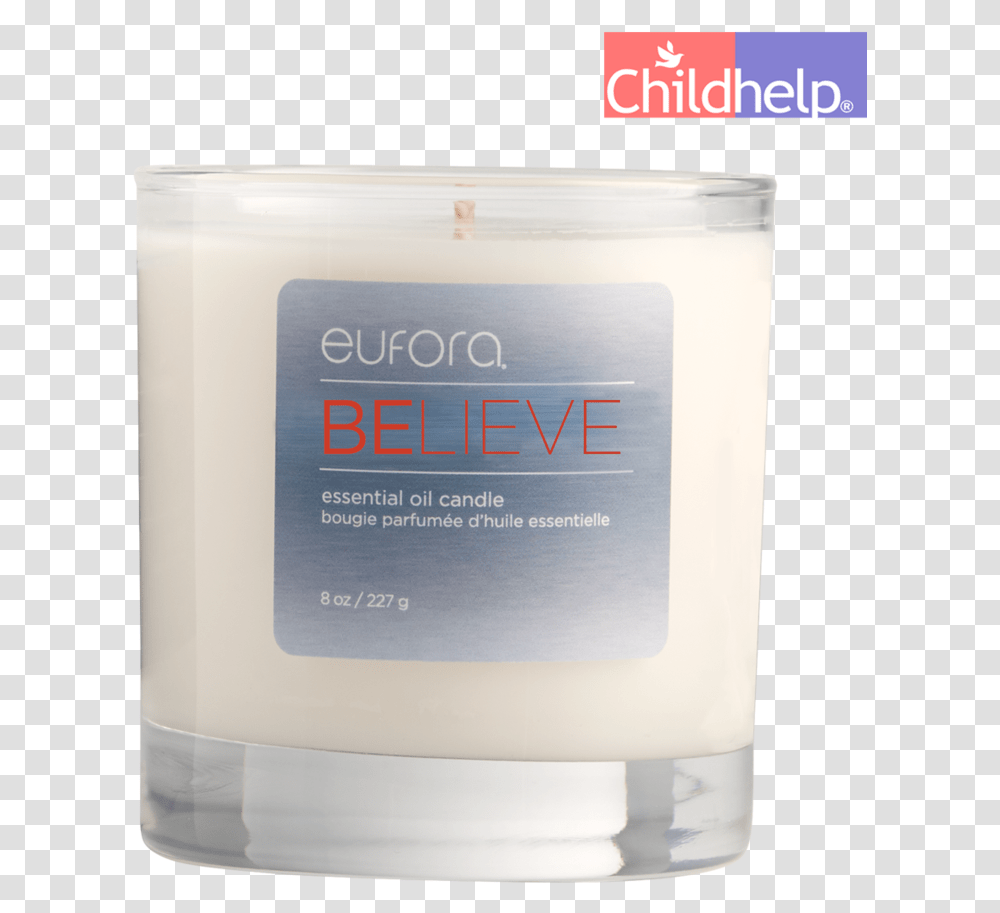 Believe Essential Oil Candle Eufora Candles Believe, Cosmetics, Bottle, Aftershave, Deodorant Transparent Png