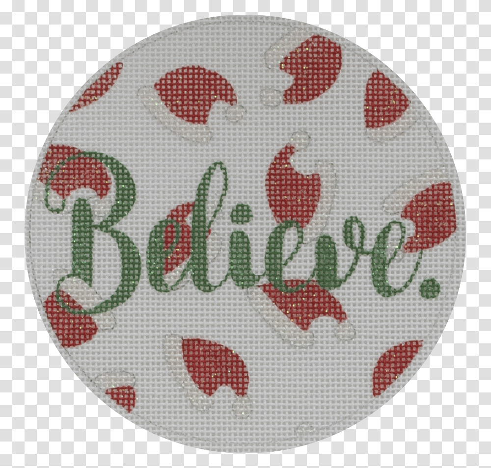 Believe Santa Hats Stitch, Rug, Logo, Trademark Transparent Png