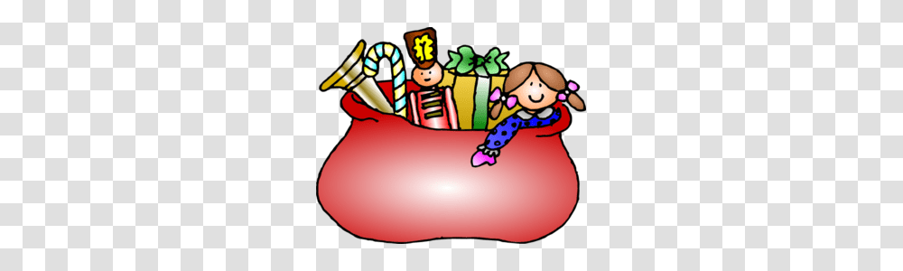 Believe Santa With Bag Clipart, Sweets, Food, Confectionery, Birthday Cake Transparent Png