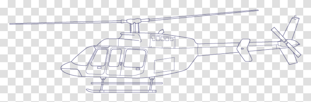 Bell 407 Helicopter Sketches, Vehicle, Transportation, Aircraft, Gun Transparent Png