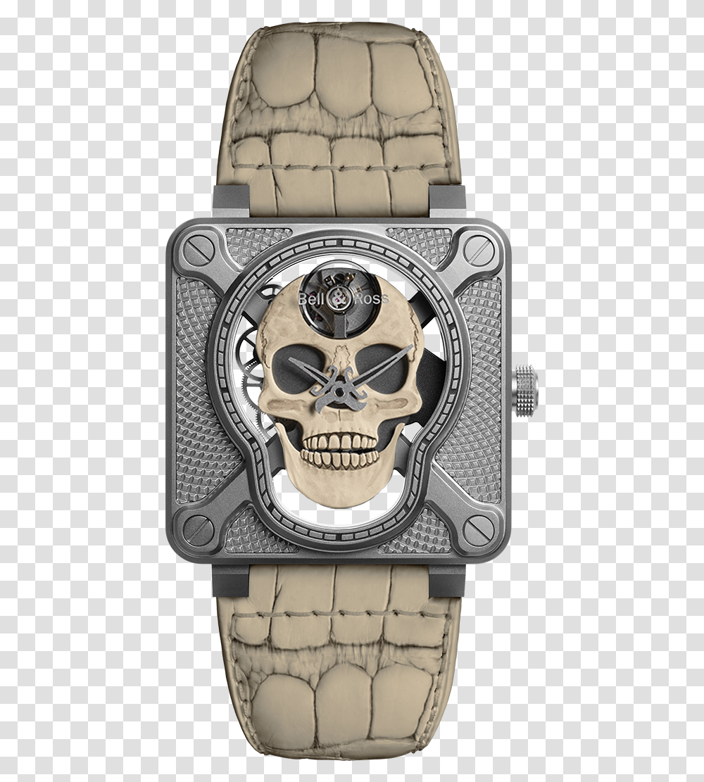Bell And Ross Laughing Skull, Wristwatch, Clock Tower, Architecture, Building Transparent Png