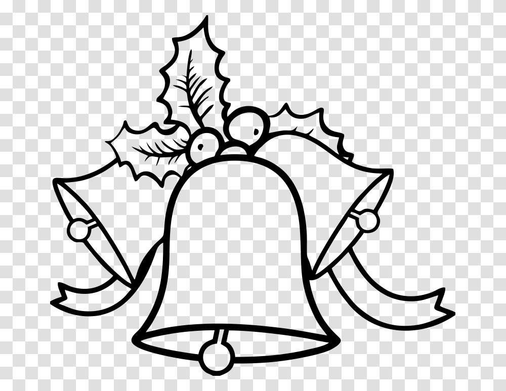 Bell Drawing Happy Christmas Bell To Color, Gray, World Of Warcraft, Halo Transparent Png