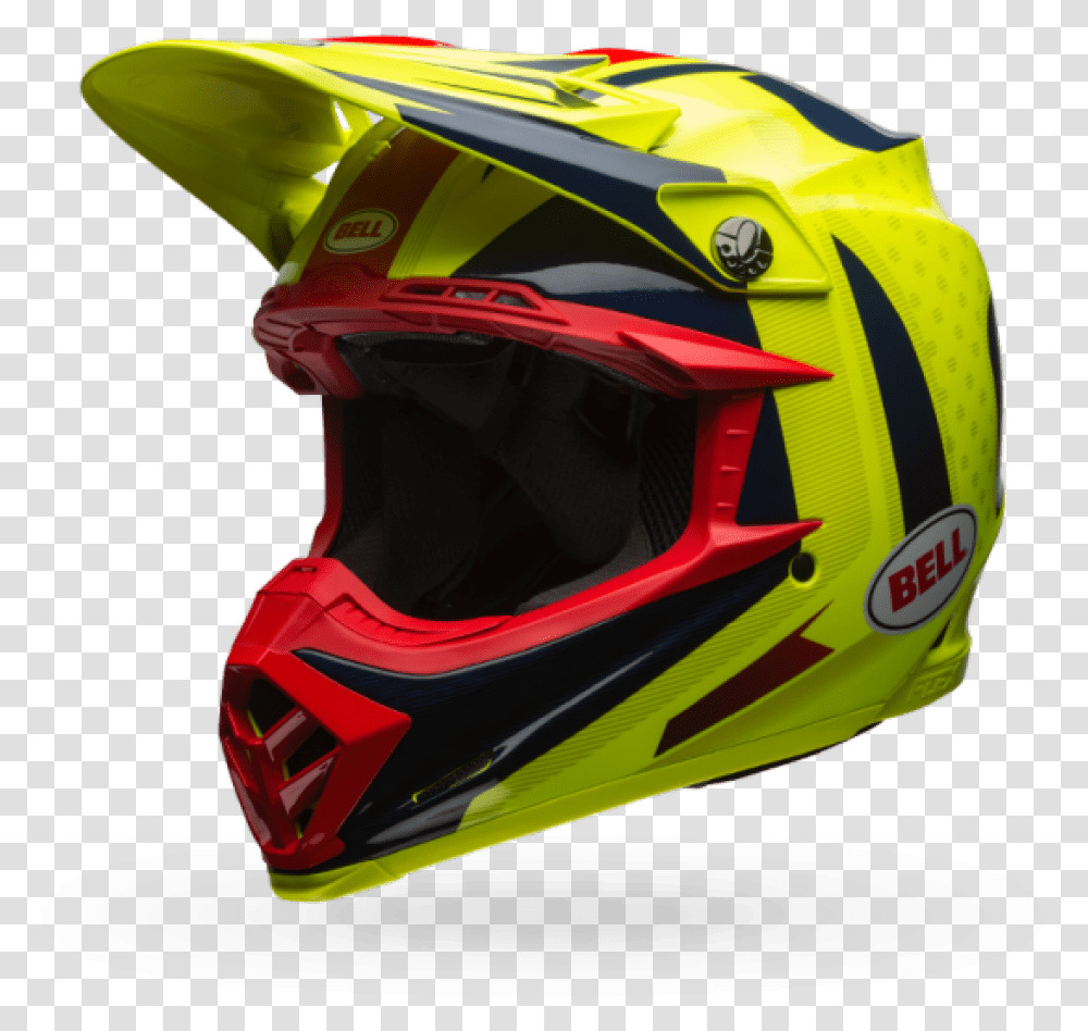 Bell Moto 9 Flex Helmet Vice Blueyellow Bell Moto 9 Flex Vice Blue Yellow, Apparel, Crash Helmet Transparent Png