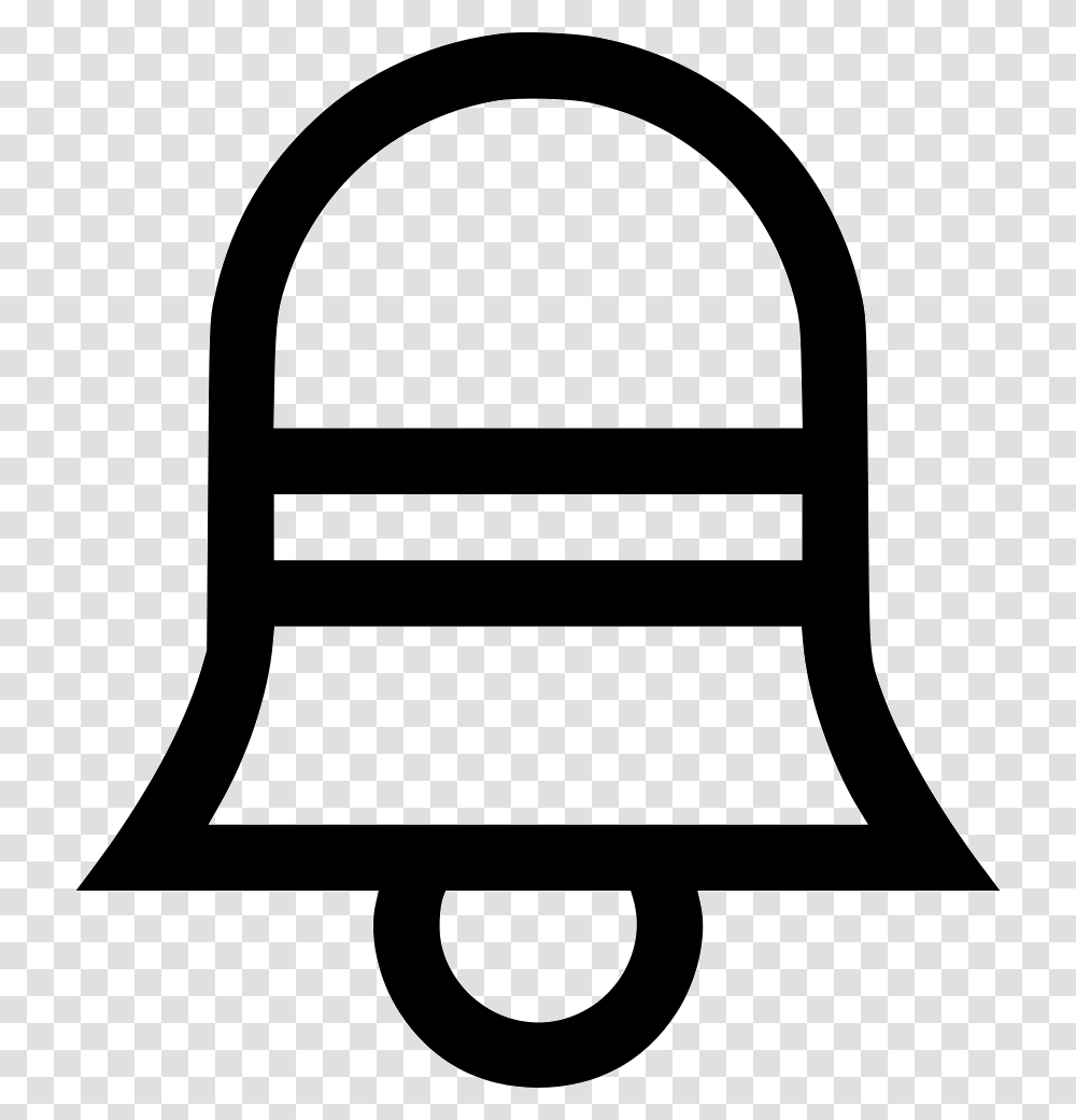Bell Notification Icon Free Download, Stencil, Chair, Furniture, Lock Transparent Png