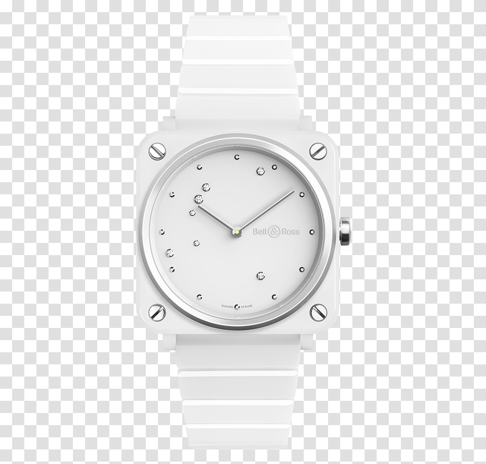 Bell Ross White Diamond, Analog Clock, Wristwatch, Clock Tower, Architecture Transparent Png