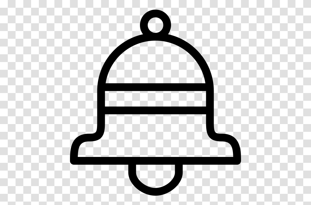 Bell Rubber Stamp Bell Notification Icon, Gray Transparent Png