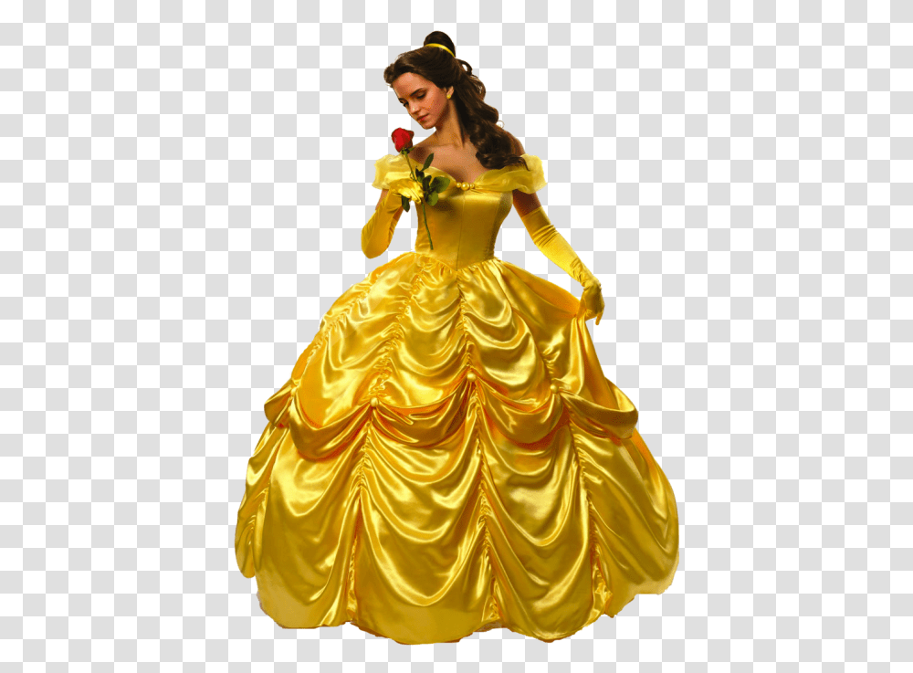 Bella Beauty And The Beast Costume, Apparel, Person, Gold Transparent Png