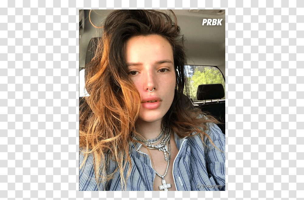 Bella Thorne Hacker, Face, Person, Human, Necklace Transparent Png