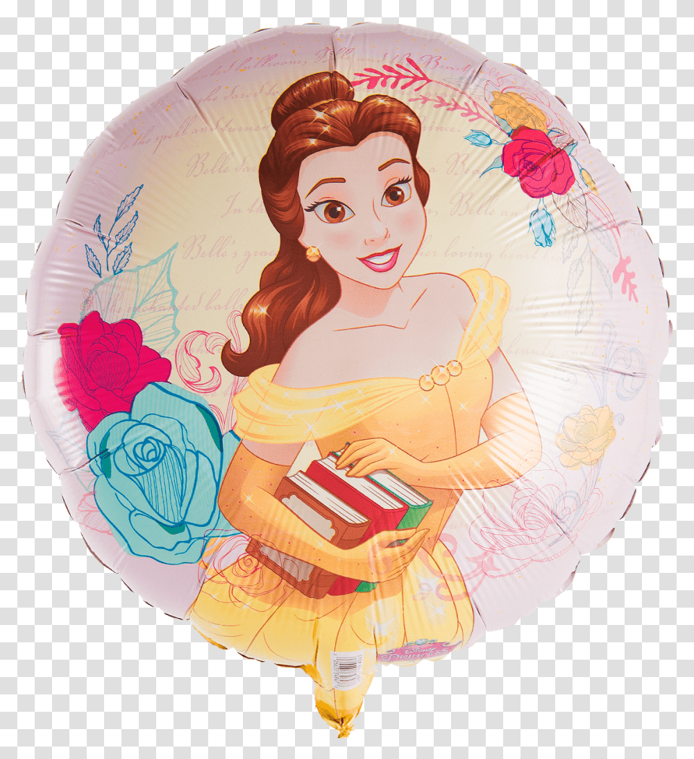 Belle 18 Balloon Beauty And The Beast Bell Disney, Person, Outer Space, Astronomy, Painting Transparent Png