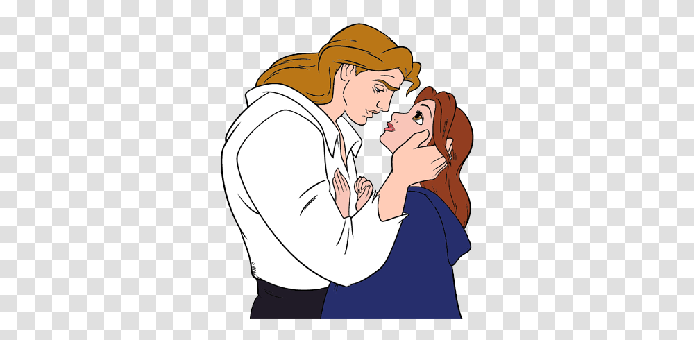 Belle And The Beast Clip Art Disney Clip Art Galore, Person, Human, Hug, Dating Transparent Png