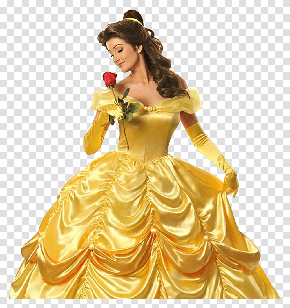 Belle Background Beautiful Princess In Real Life, Female, Person, Wedding Gown Transparent Png