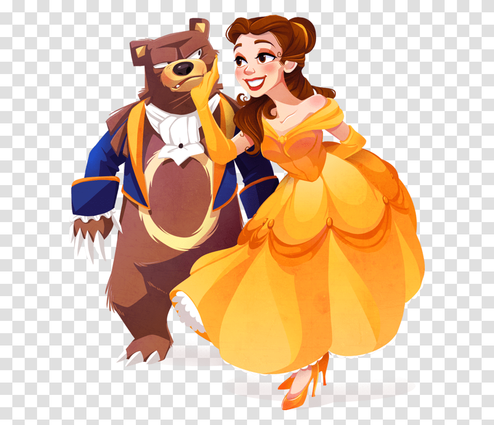 Belle Beast Together Clipart Beauty And The Beast Pokemon, Person, Leisure Activities, Comics, Book Transparent Png