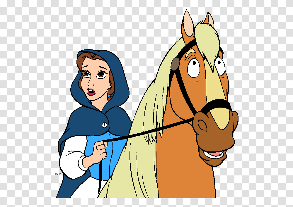 Belle Clipart From Disney's Beauty And The Beast Bella Beauty And Beast On Horse, Person, Spoke, Machine, Outdoors Transparent Png