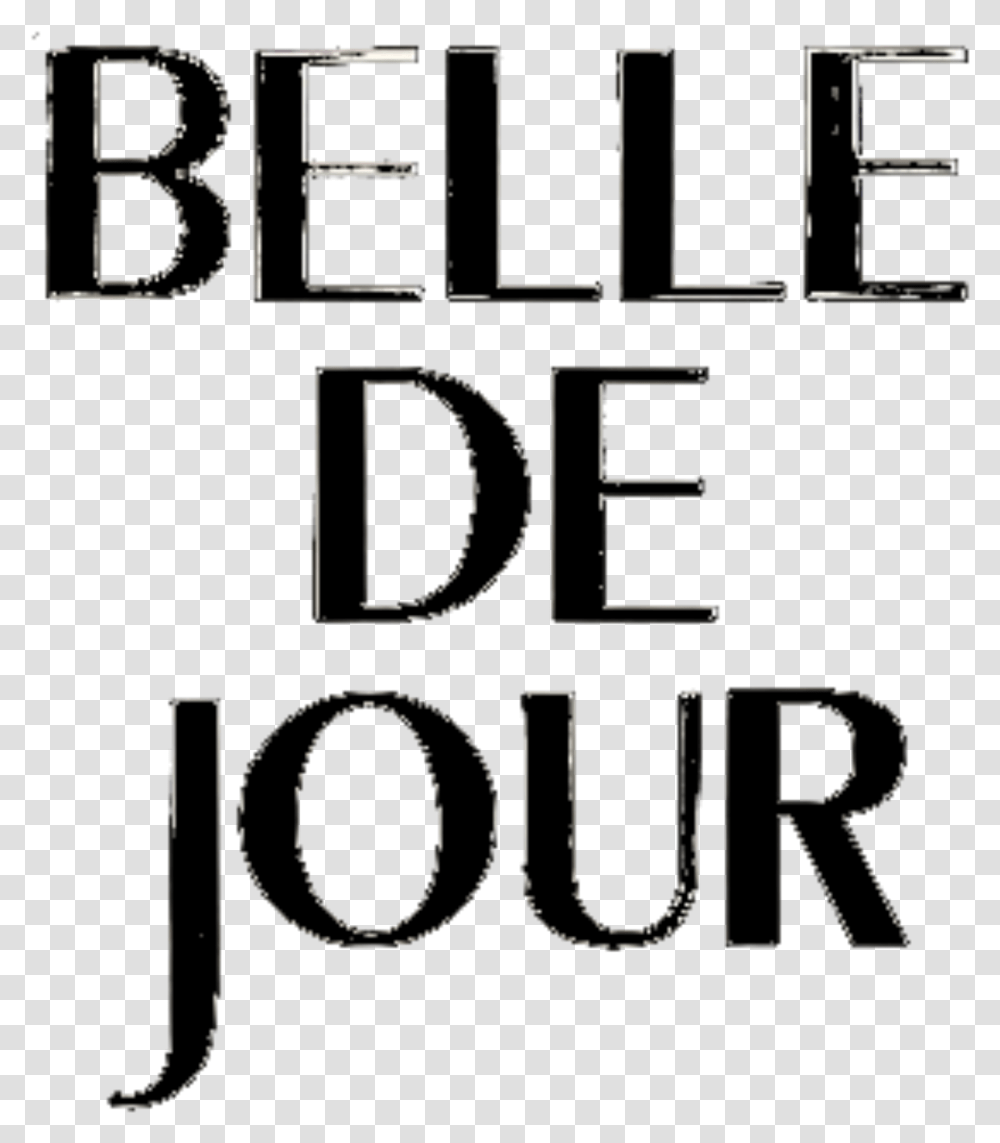 Belle De Jour Black Vertical Logo Black And White, Alphabet, Interior Design, Indoors Transparent Png