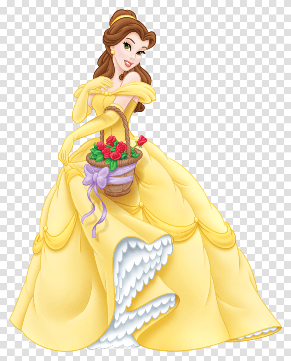 Belle Disney Princess, Figurine, Person Transparent Png
