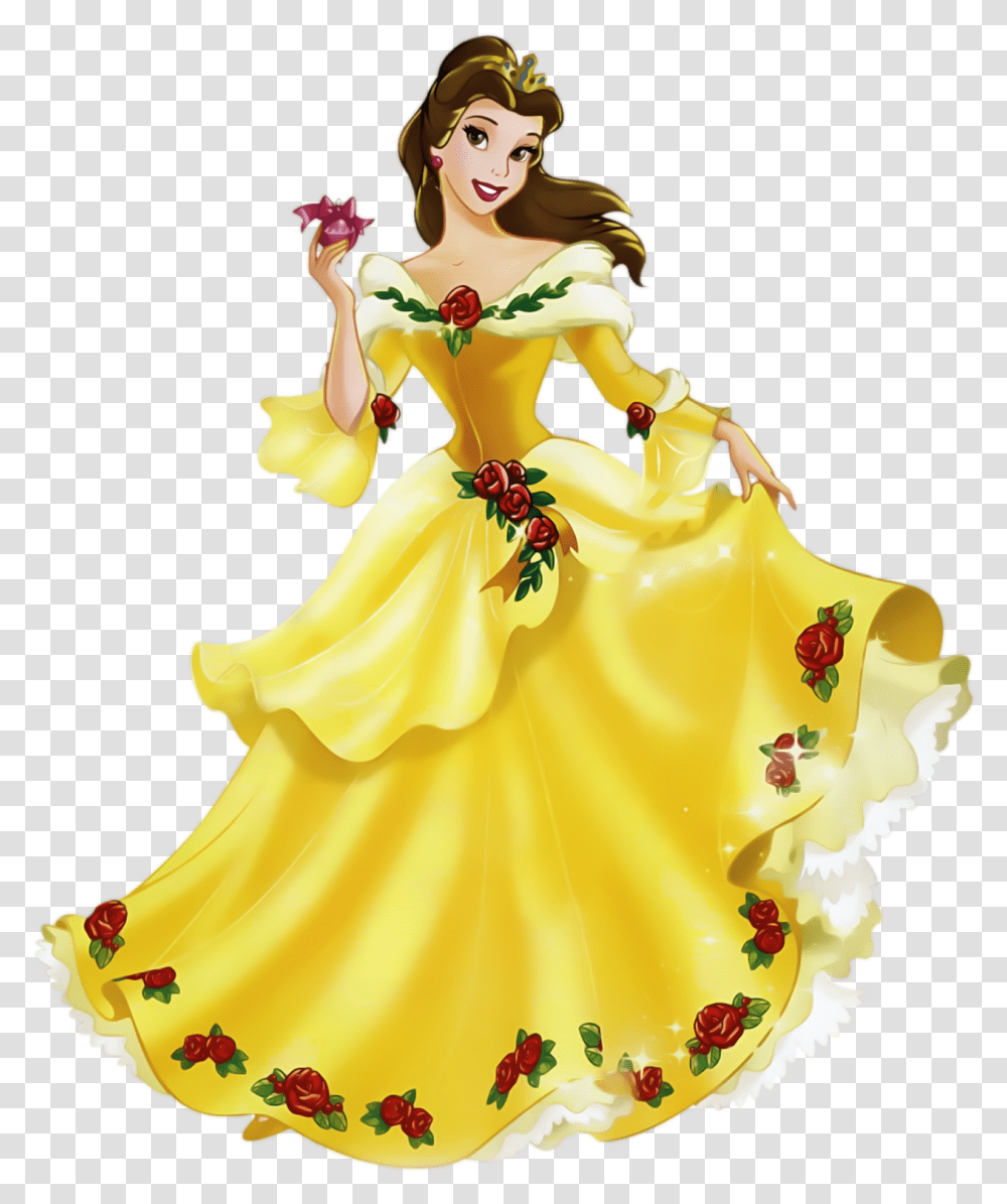 Belle Disney Princess, Figurine, Doll, Toy, Barbie Transparent Png